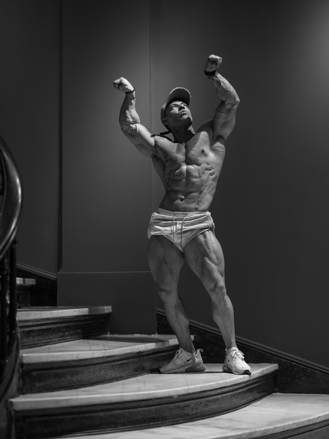 Gio Melchor in a cinematic training portrait